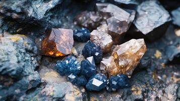 minerals mined in a rare earth mine photo
