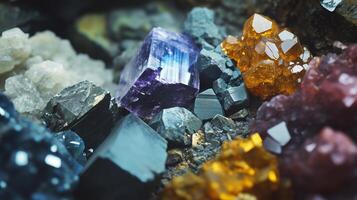 a small stock of shiny minerals photo