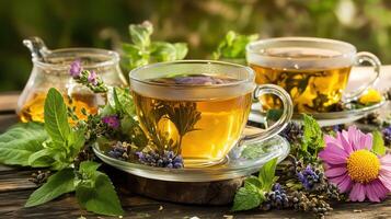 herbal teas relaxation photo