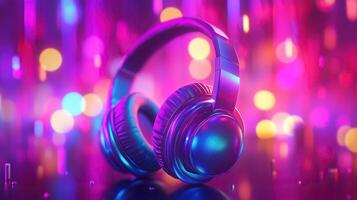 Colorful Silent Disco Headphones photo