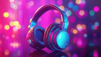 Colorful Silent Disco Headphones photo