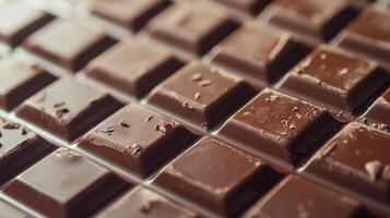 Close up on delicious chocolate bar photo
