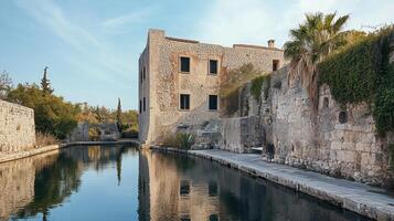 Architecture and outdoors blend in a historic Mediterranean city photo