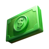 3D render of banknotes png