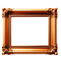 Transparent rectangular photo frame horizontal view png