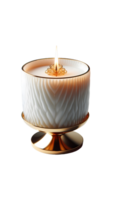 white Candle on transparent background png