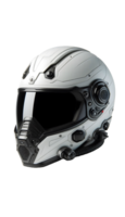 black and white Motorcycle helmet isolated on transparent background png