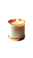fire on Candle on transparent background png