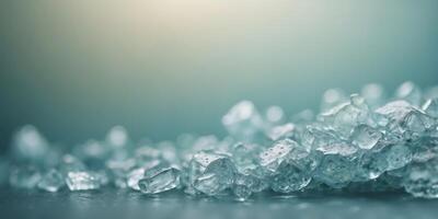 Serene Gradient Background of Icy Blue to Mint Green with Calming Effect. photo