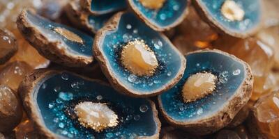 Create stunning resin art that resembles natural geodes Use resin to craft both decorative and practical objects that add a touch of nature to your space. photo