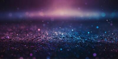 A cosmic event in a palette of rich purples and deep blues. photo