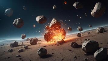 Astronomers discover asteroids in flight chopping out. photo