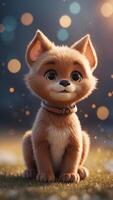 Capturing the essence of a charming lovable beast through imaginative character design. photo