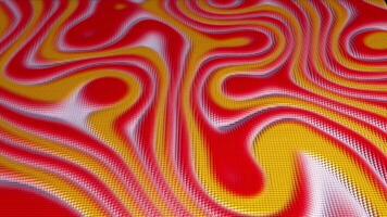 3D animation of colorful particles moving up and down in a wavy motion.Seamless loop animation. CG rendered. High quality 4k footage video