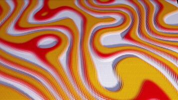 3D animation of colorful particles moving up and down in a wavy motion.Seamless loop animation. CG rendered. High quality 4k footage video