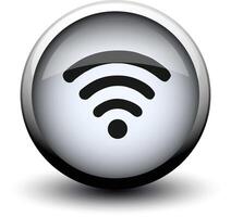 button antenna wave 2d vector