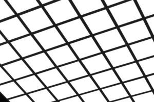 Black line on white isolate background, Metal grid painted in black isolated on white, Create visual impact with graphic patterns and ink splatters. Diagonal cells pattern. Seamles.. photo