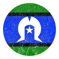 Flag of the Australian Torres is a sign symbol. Australian Torres Strait Islander. vector