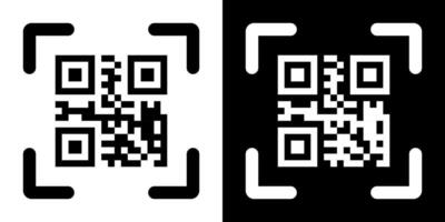 Scan me qr code symbol for instant pay method. vector