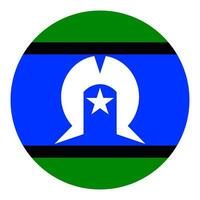 Australian Torres Strait Islande. Flag of the Australian Torres symbol. vector