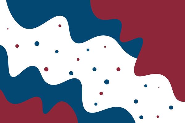 Bright colored fluid fluid abstract background with red and blue gradient color combination. Eps10