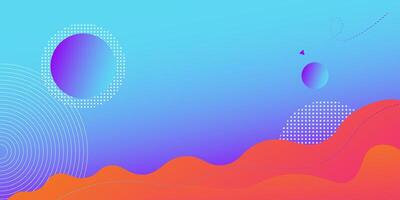Colorful geometric background. Light blue element with fluid gradient. Composition of dynamic shapes with wave patterns. Eps10 vector