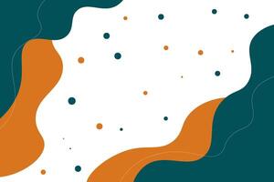 Bright colored fluid fluid abstract background with orange and green gradient color combination. Eps10 vector