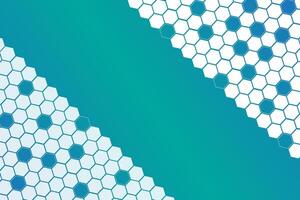 Blue background with overlapping hexagon mesh pattern. modern futuristic technology, eps 10. vector