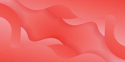 bright orange abstract background with a composition of dynamic shapes and wavy patterns. vector