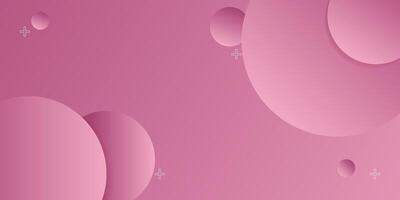 Circle background simple soft pink gradient textured background design in 3D style. Eps10 vector