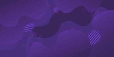 abstract dynamic purple with geometric shapes modern liquid background. eps10 vector