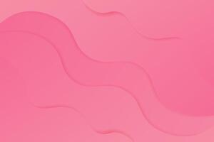 Light pink geometric waves background. Fluid color design with shadows. Composition in liquid form. Eps10 . vector
