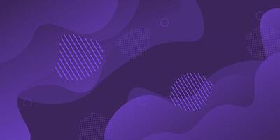abstract dynamic purple with geometric shapes modern liquid background. eps10 vector