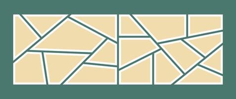 grid layout abstract photo frames template vector