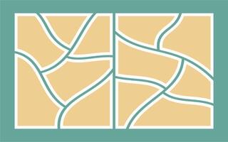 abstract photo frames and digital photo wall template vector
