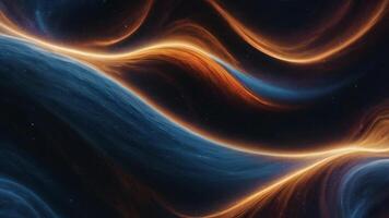 Abstract Space Background with Flowing Waves and Light video