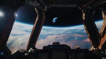 témoin le merveilles de espace Voyage par une fantaisie monde cette flotteurs dans une parallèle univers, où galaxies et étoiles entrer en collision avec planétaire systèmes et intergalactique mystères. video