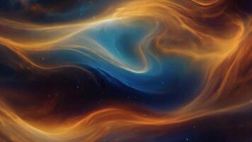Flowing waves and radiant interdimensional aura light give life to this abstract space background, highlighting the fluidity and energy of the cosmos in a stunning visual display. video