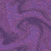 Disco bright shiny halftone pink and violet gradient background. Dotted twisted wavy pattern. Stylish tile of mosaic vector