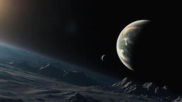 Discover a breathtaking fantasy world with a parallel universe and many planets orbiting in space, where science fiction meets cosmic wonder, and intergalactic exploration takes you beyond the stars. video