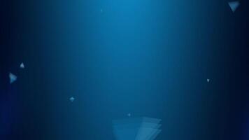 Epic triangular particle drop smooth animation effect video
