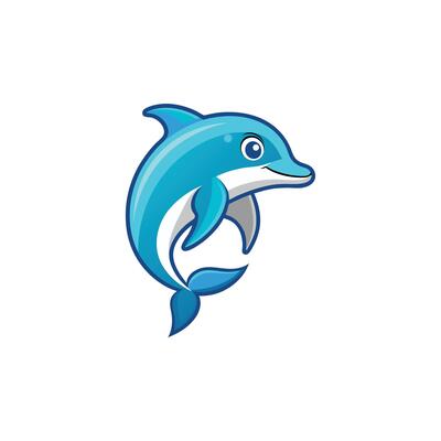 dolphin art and illustration template
