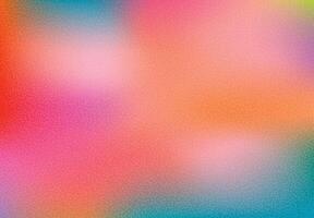 Colorful retro gradient background with grunge stipple texture vector