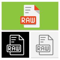 Raw document file format. flat icon file type is simple and easy to use. Can be used for websites, UI and interfaces. vector
