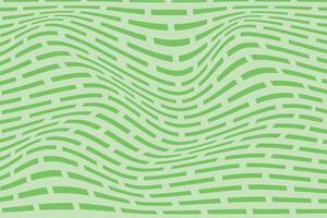 simple green color horizontal halfline wavy distort pattern a green maze is marked with green lines vector