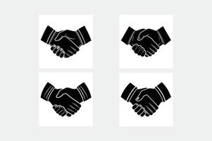 Handshake icon as a concept of friendship and trust or the business partnership vector