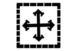 Move Object Icon Button vector