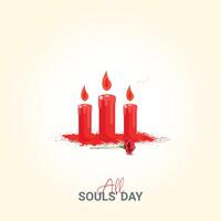 All Soul's Day banner Background vector