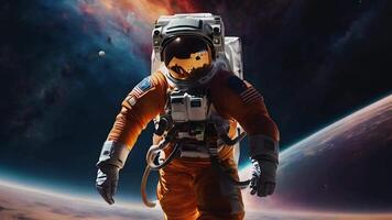 Astronauts wearing high-tech suits become life scientists on a mission to gather crucial data, performing space research that paves the way for human spaceflight and planetary exploration. video