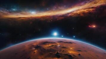 Discover the birth of a new multidimensional universe as planetary aura ignites parallel universes and infinite space, expanding into the cosmos with boundless potential video